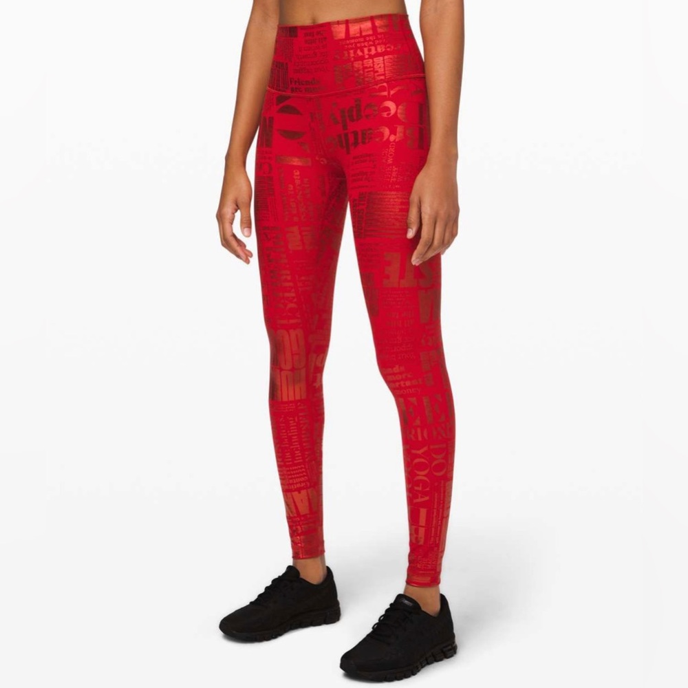 Limited edition Manifesto 20 year Lululemon wunder under pants